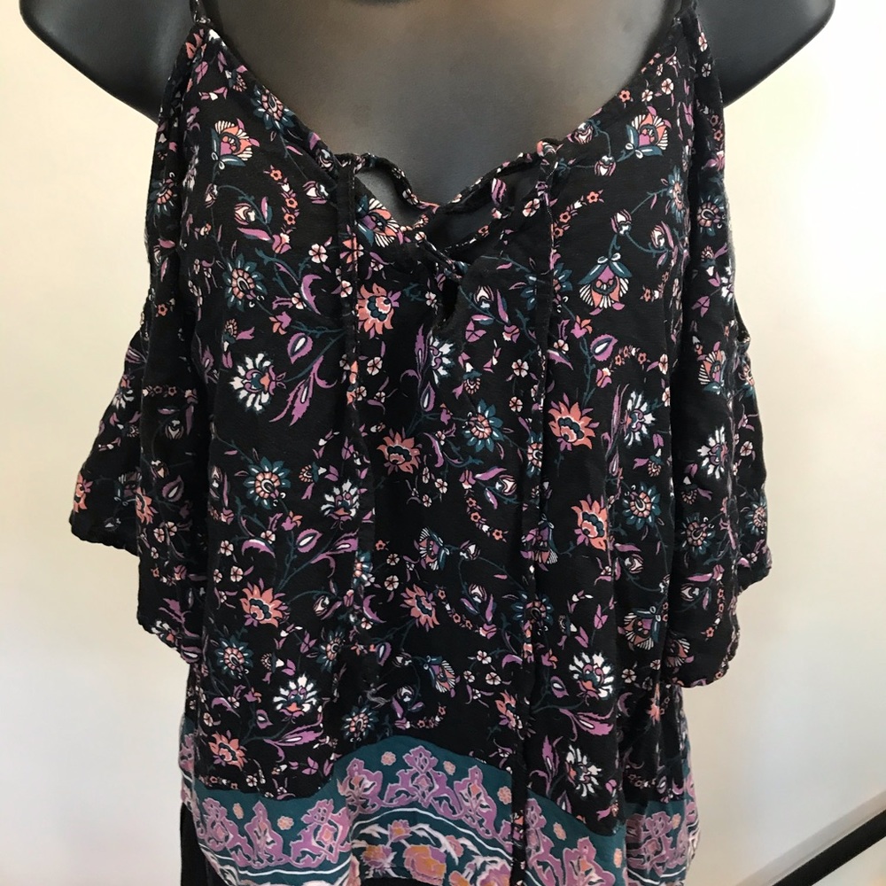 Hippy float top• LA hearts• xs